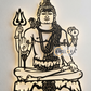 2D Modern Art Shri Nageshwar Jyotirling (Shiv)