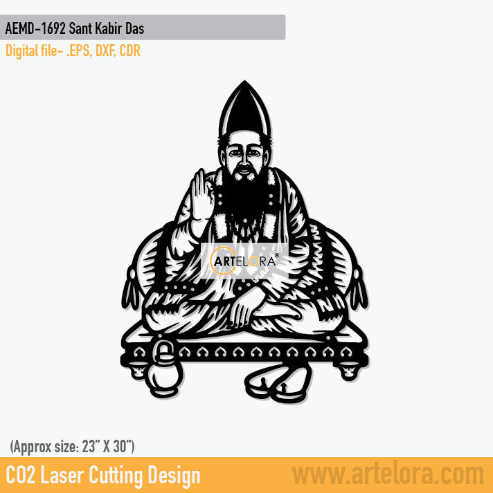 2D Modern Art Sant Kabir Das