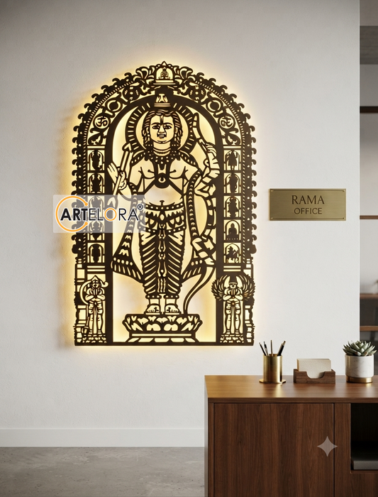 2D Modern Art Shri Ram Lala