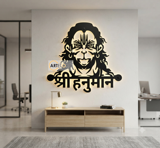 2D Modern Art Shri Hanuman Ji