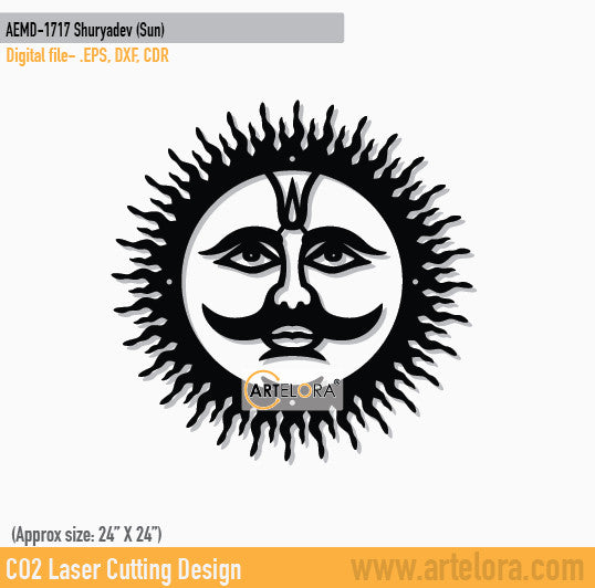 2D Modern Art Shuryadev (Sun)