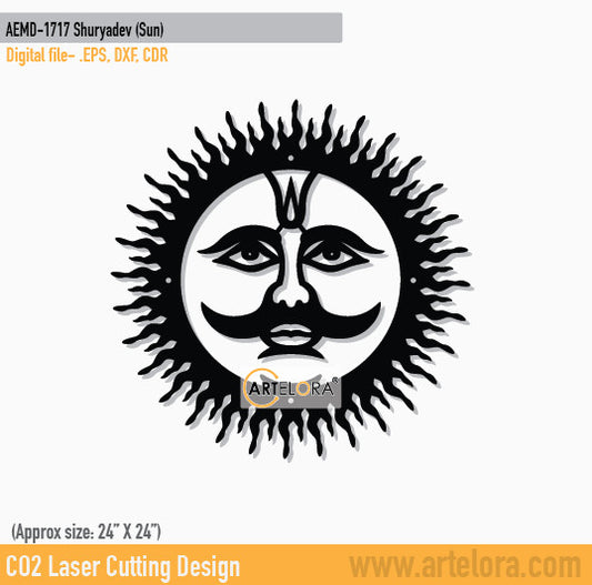 2D Modern Art Shuryadev (Sun)