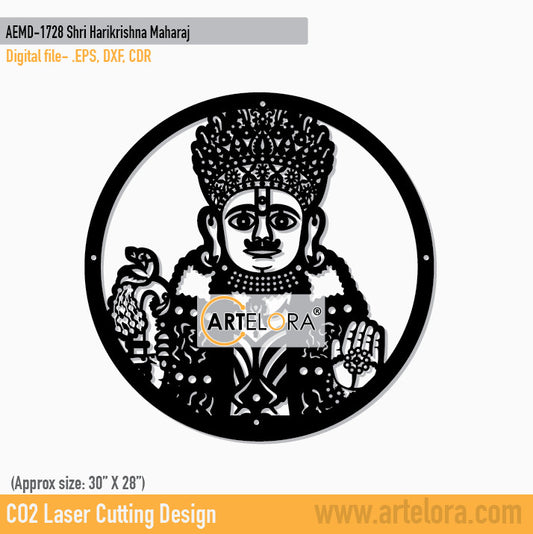 2D Modern Art Shri Harikrishna Maharaj