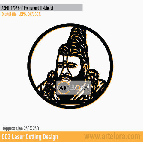 2D Modern Art Shri Premanand ji Maharaj