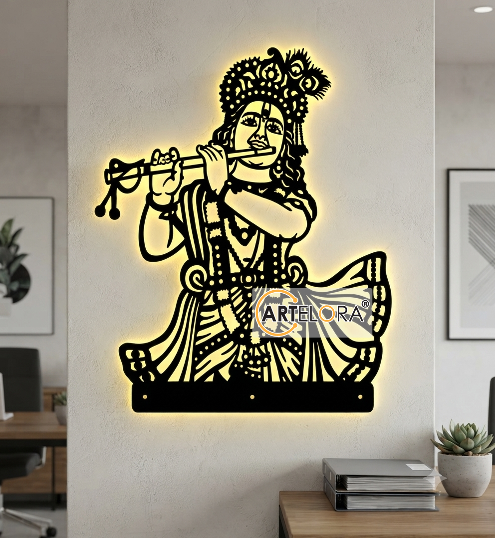 2D Modern Art Shri Krishna