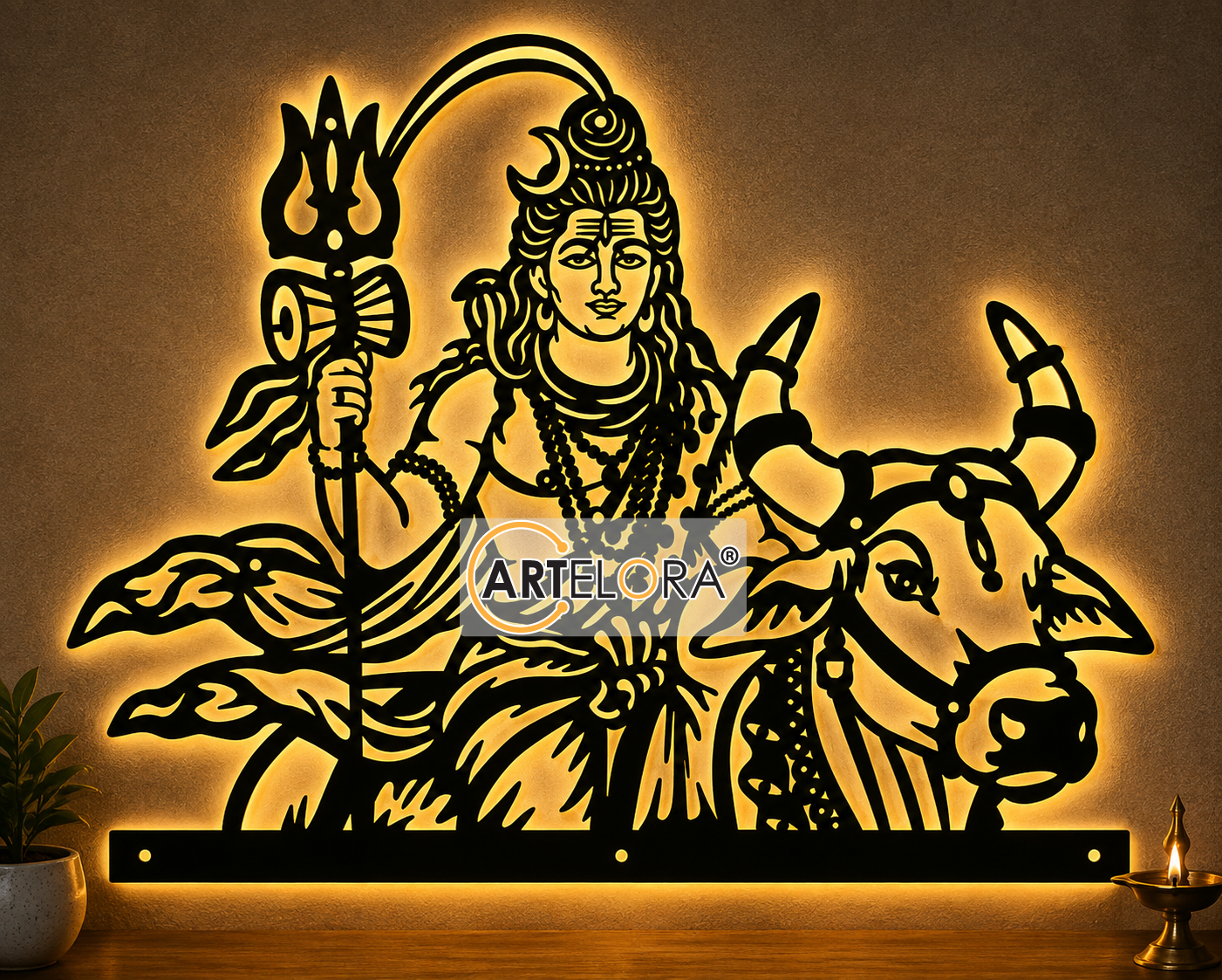 2D Modern Art Shiva (Mahadev)