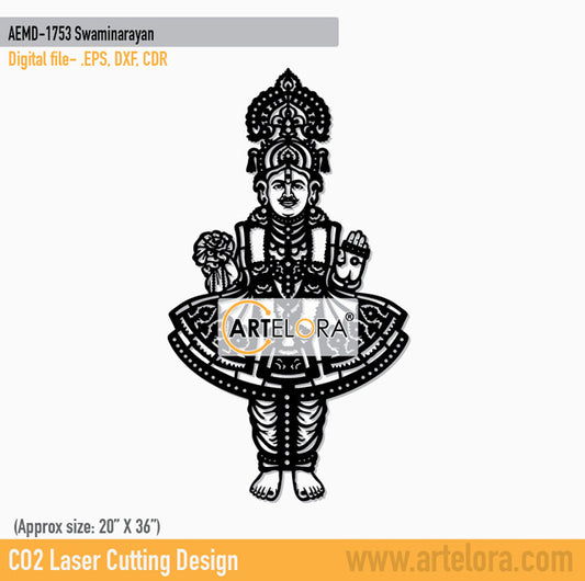 2D Modern Art Swaminarayan