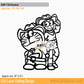 2D Modern Art Doraemon