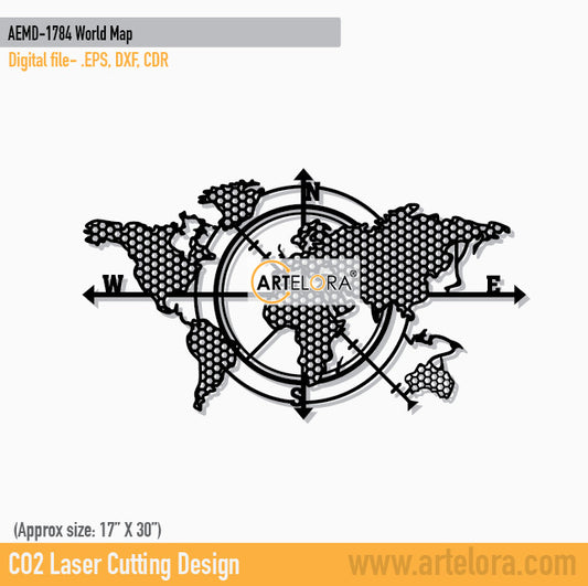 2D Modern Art World Map