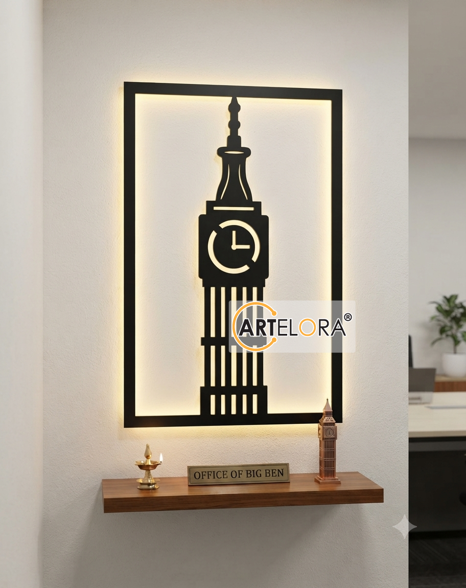2D Modern Art Big Ben Clock