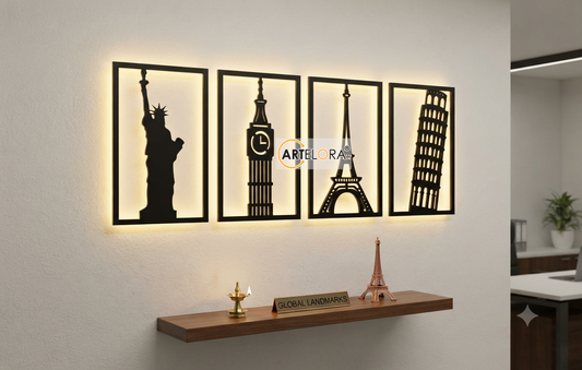 2D Modern Art World Landmarks