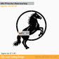 2D Modern Art Horse Metal Art
