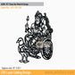 2D Modern Art Shani Dev Metal Art Design