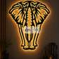 2D Modern Art Elephant Metal Art Design