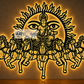 2D Modern Art Lord Surya Narayana Metal Art Design