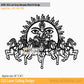 2D Modern Art Lord Surya Narayana Metal Art Design