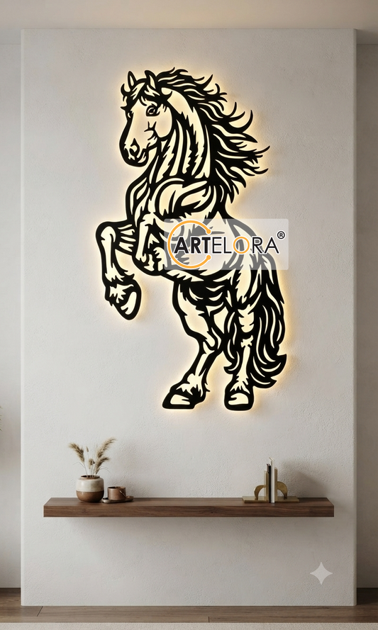 2D Modern Art Horse