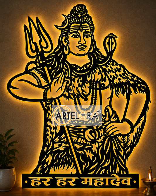 2D Modern Art Shiva (Mahadev)