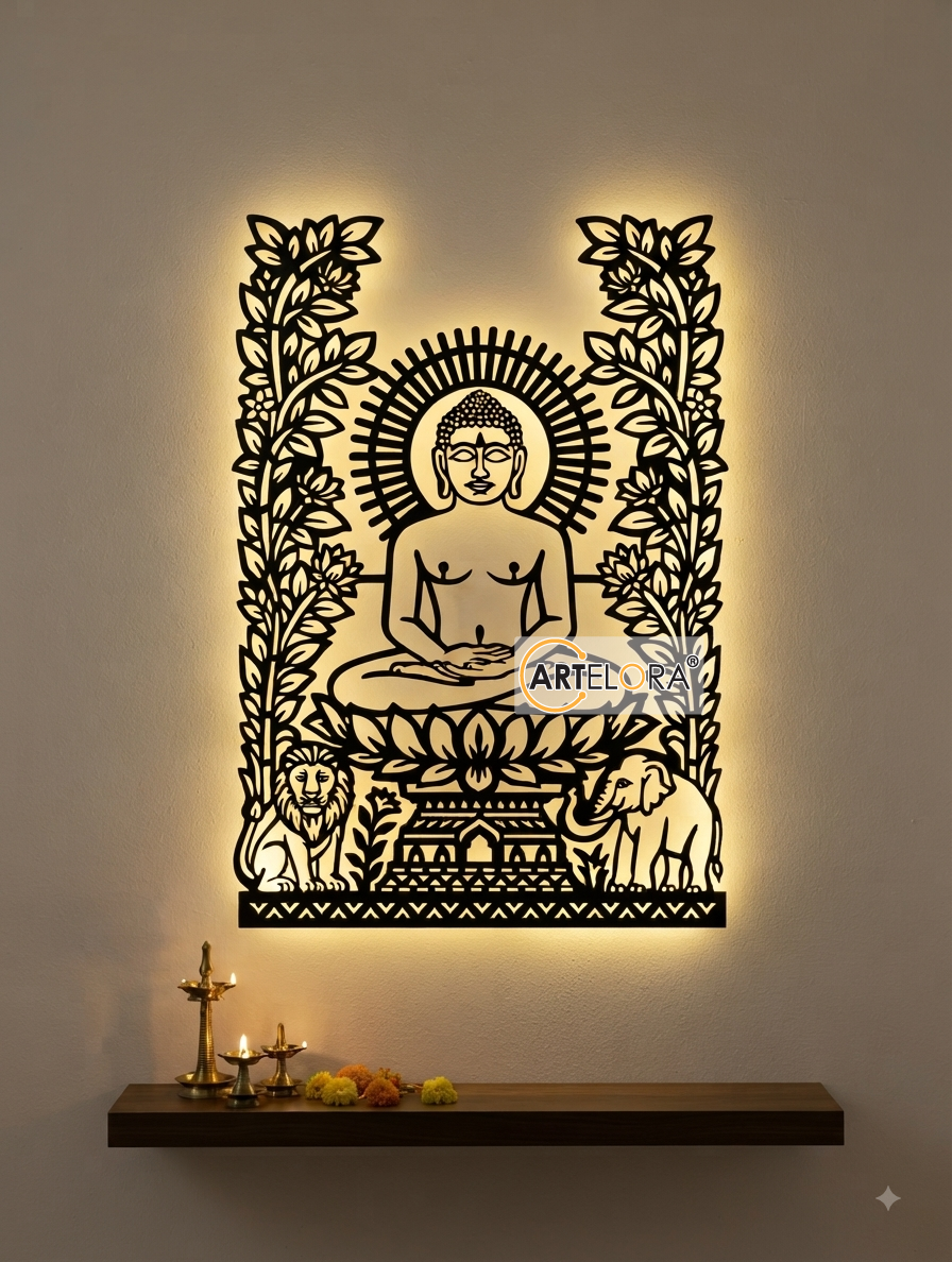 2D Modern Art Mahavir Swami
