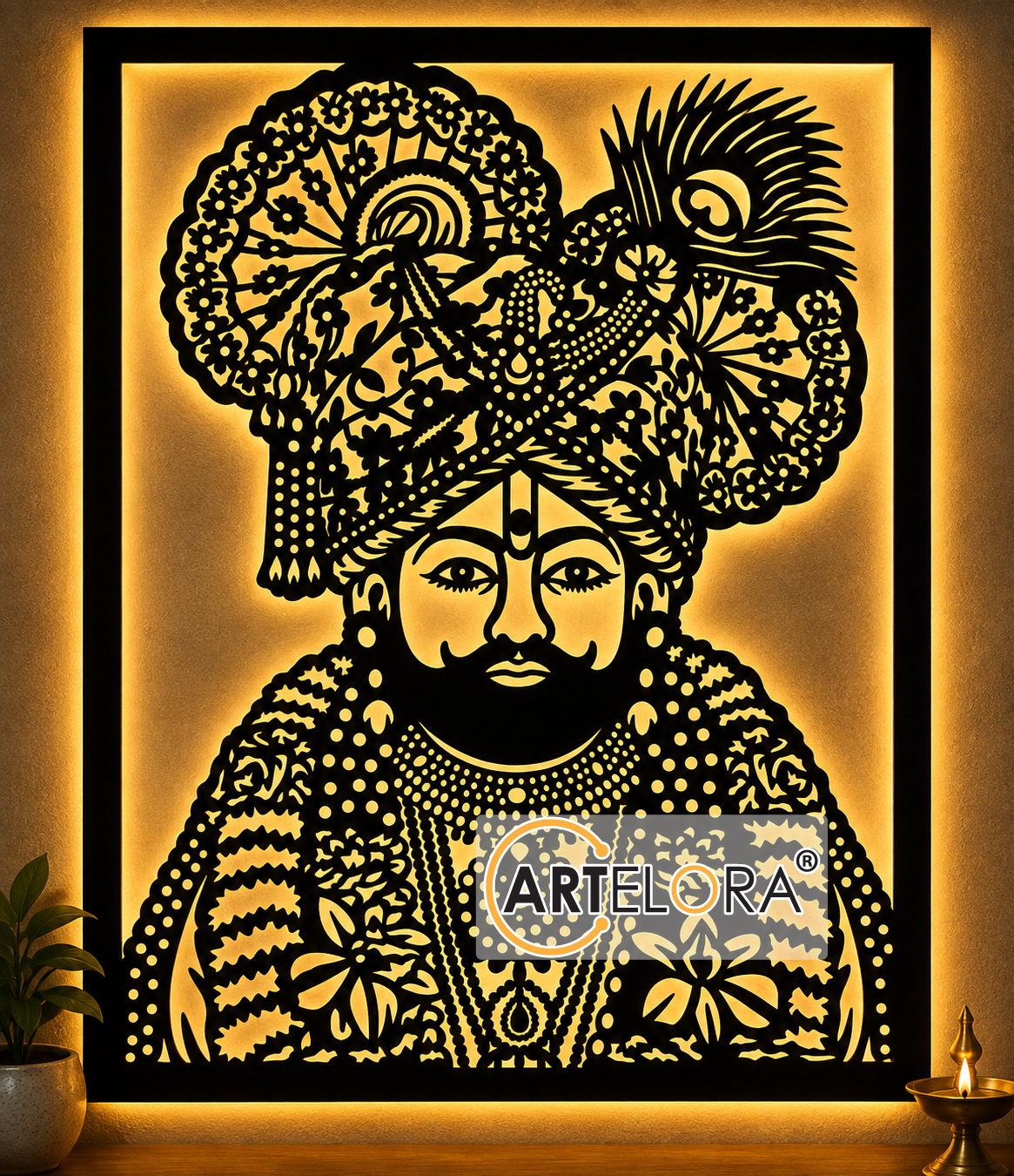 2D Modern Art Shri Khatu Shyam