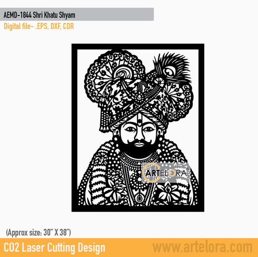 2D Modern Art Shri Khatu Shyam