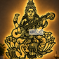 2D Modern Art Saraswati Mata