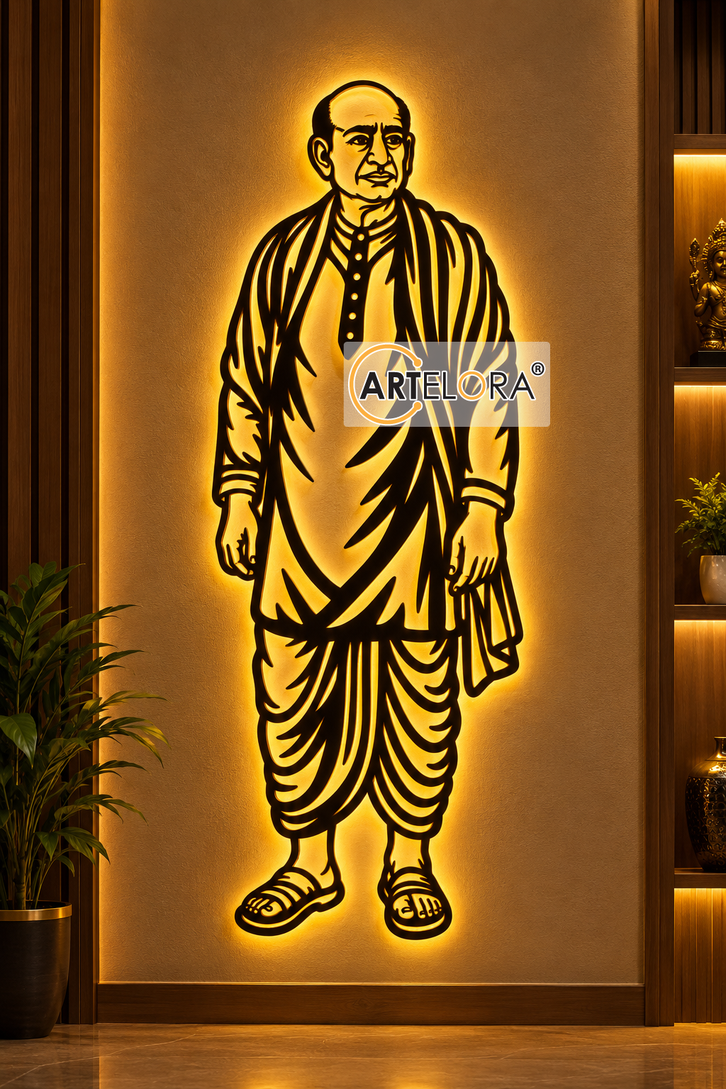 2D Modern Art Sardar Vallabhbhai Patel (Statue of Unity)