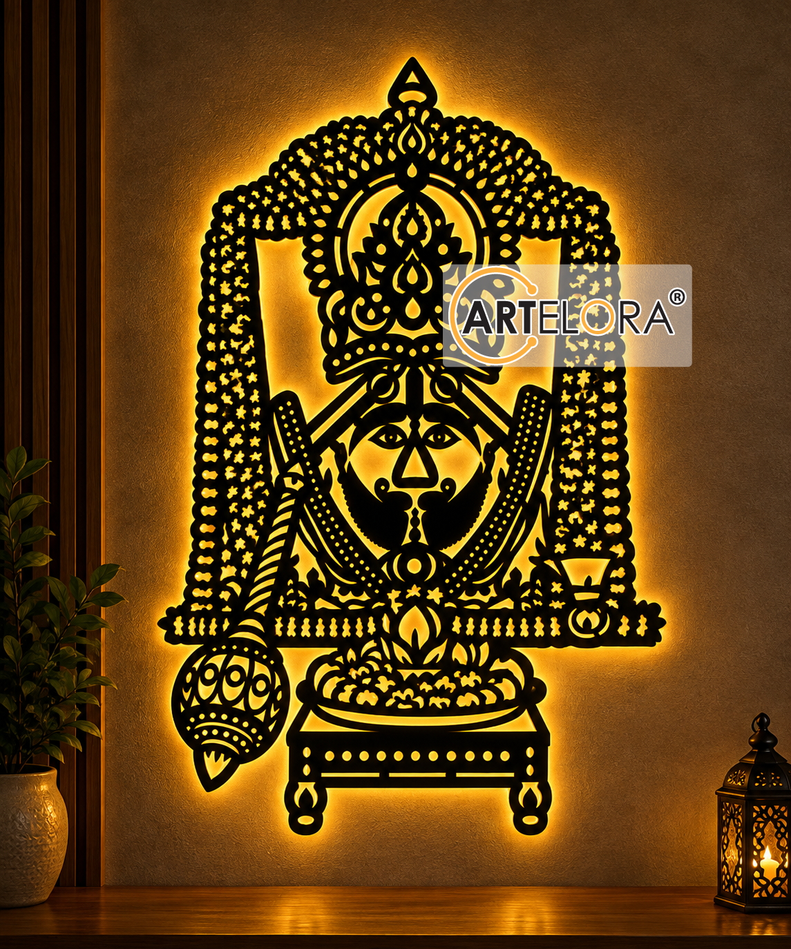 2D Modern Art Shri Salasar Balaji (Hanuman ji)