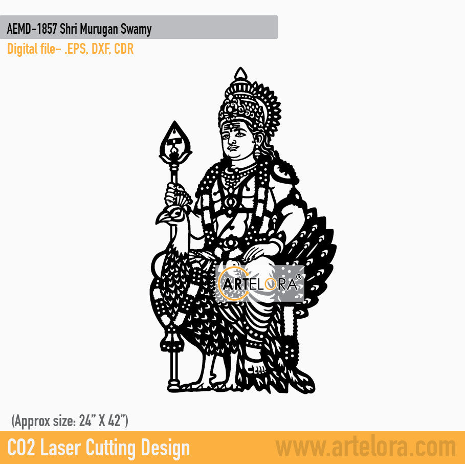 2D Modern Art Shri Murugan Swamy