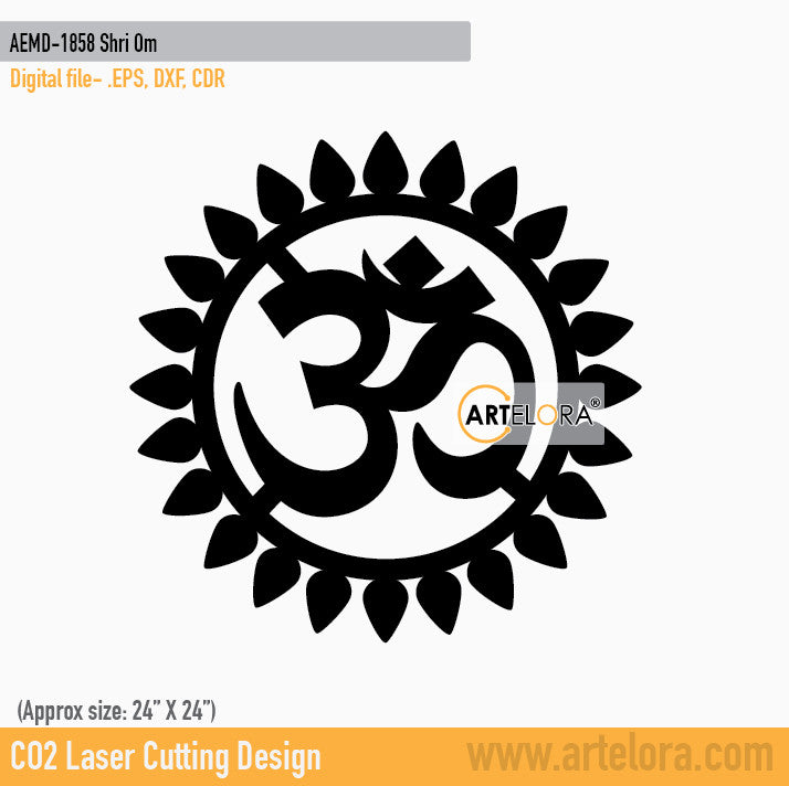 2D Modern Art Shri Om