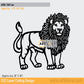 2D Modern Art Lion