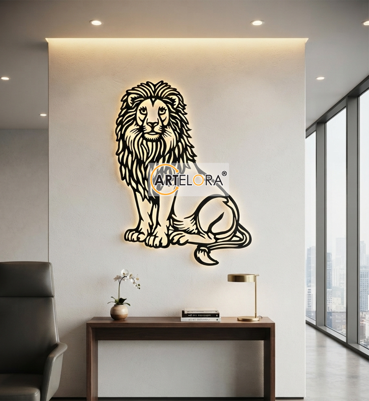 2D Modern Art Lion