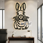 2D Modern Art Rabbit