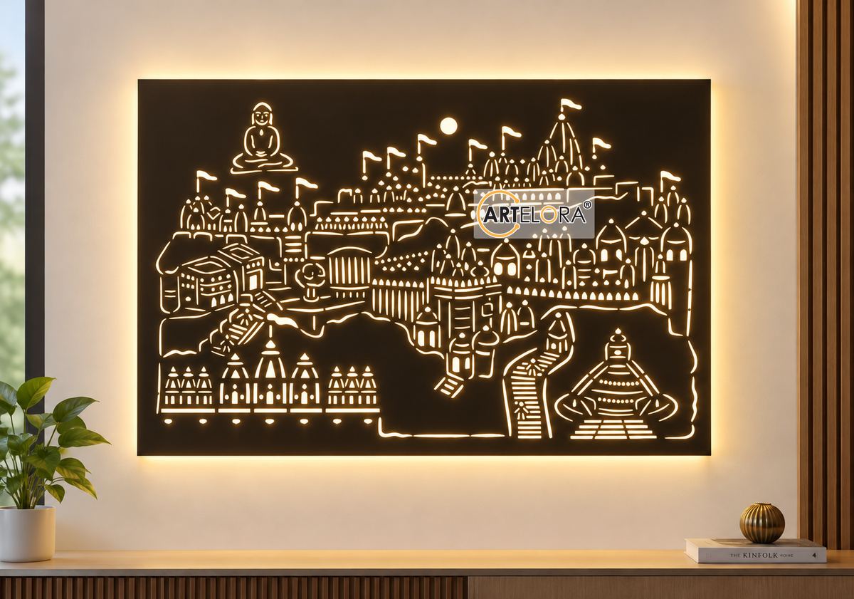 2D Modern Art Palitana Pat (Jain Shatrunjay Tirth)
