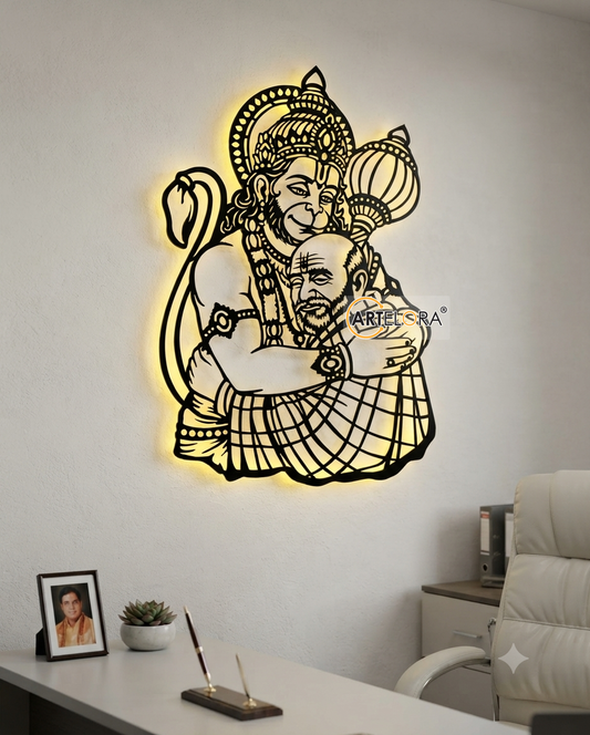 2D Modern Art Hanumanji And Neem Karoli Baba