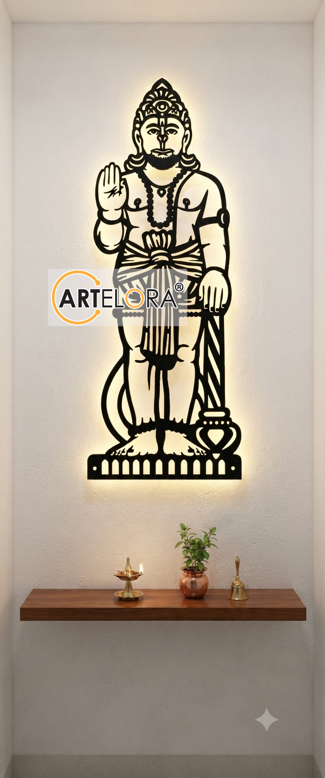 2D Modern Art Shri Salasar Balaji (Hanuman)