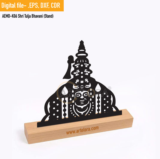 2D Modern Art Shri Tulja Bhavani (Stand)