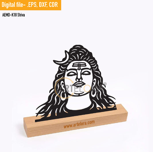 2D Modern Art Shiva (Mahadev)