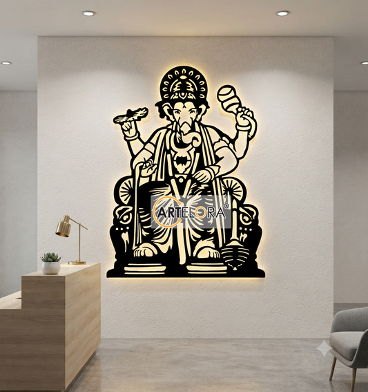 2D Modern Art Shri Ganesh