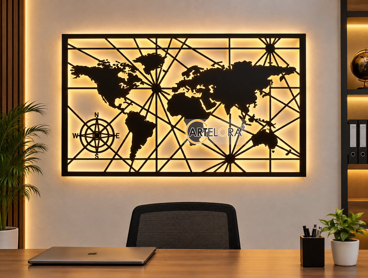 2D Modern Art World Map
