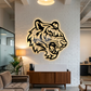 2D Modern Art Tiger Face