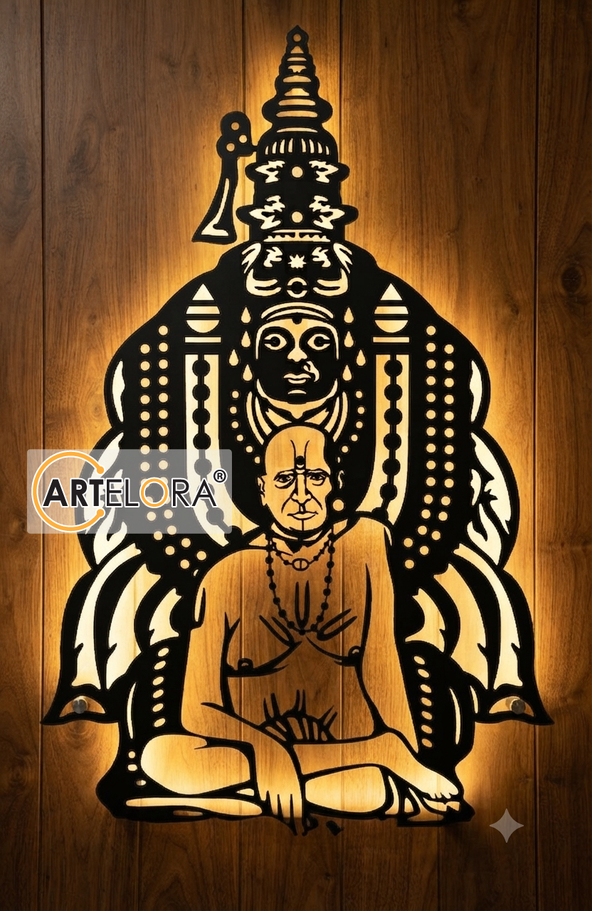 2D Modern Art Swami Samarth & Tuljabhavani