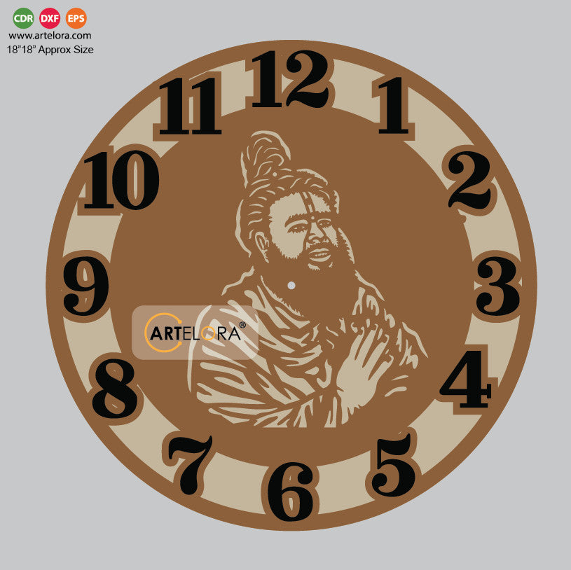 Wall Clock Shri Premanand ji Maharaj