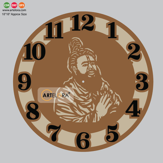 Wall Clock Shri Premanand ji Maharaj