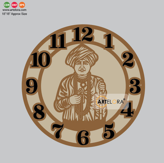 Wall Clock Jay Jalaram Bapa