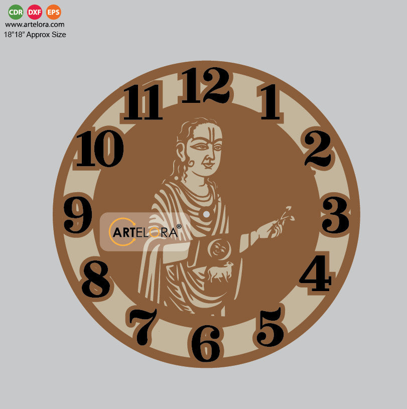 Wall Clock Shri Vallabhacharya