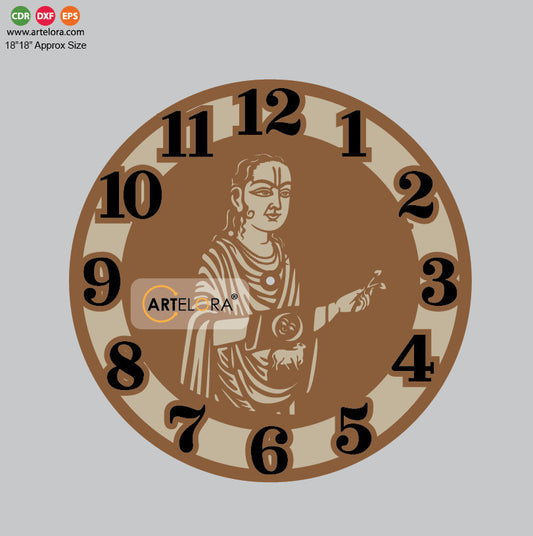 Wall Clock Shri Vallabhacharya
