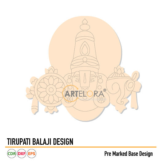 Pre Marked Base Design Tirupati Balaji (Venkatesaya Maharaj)