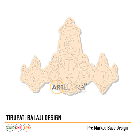 Pre Marked Base Design Tirupati Balaji (Venkatesaya Maharaj)