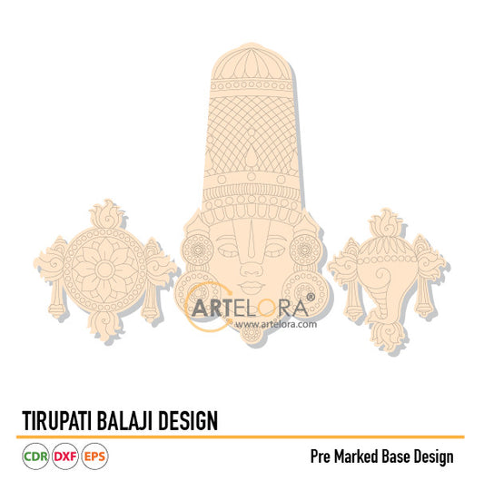 Pre Marked Base Design Tirupati Balaji (Venkatesaya Maharaj)